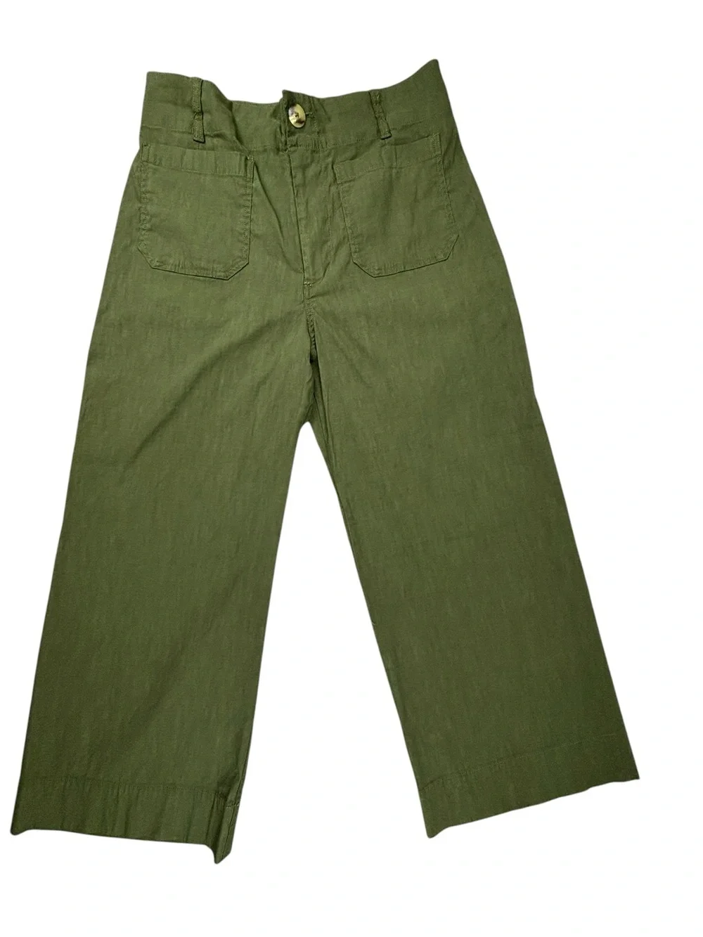 Maeve | The Collette | Linen Crop Wide Leg Pants | Size 30 - Picture 2 of 9